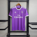 Camisa do Real Madrid Retrô 17/18 Away- Roxa -