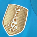 Camisa Real Madrid III Retrô 2017/2018 Manga Longa - Azul - Adidas